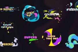 Colorful Lyric titles [Davinci Resolve] 47472049
