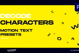 Characters Motion Text: Decode Vol. 04 for Premiere Pro 45890207