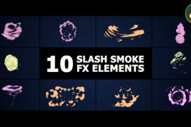 Slash Smoke Elements | DaVinci Resolve 51990384