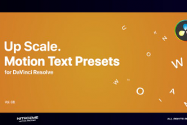 Up Scale Motion Text Presets Vol. 08 for DaVinci Resolve 47045857