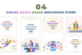 Social Media Influencers Flat Character Instagram Story 47393403