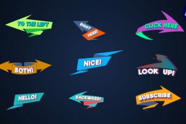Arrows Lower Thirds - Origami [After Effects] 44093753