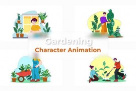 Premiere Pro House Gardening Animation Scene 39691157