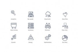 Data Analysis - Outline Icons 49817646