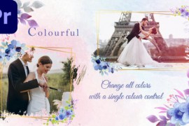 Floral Wedding Slideshow || Wedding Photo Slideshow MOGRT 41956899
