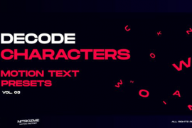 Characters Motion Text: Decode Vol. 03 45757006