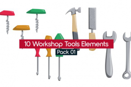 10 Workshop Tools Elements - Pack01 46581037