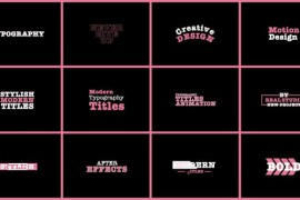 Typography Titles | AE 47444297