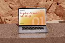 Free Download:Laptop Screen Mockup 59945556