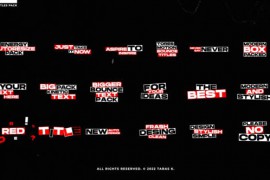 Kinetic Bounce Titles \ AE 42776975