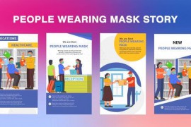 People Wearing Mask Instagram Story Premiere Pro Template 44605275