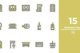 Grocery Icon After Effects 49482802