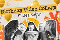 Free Download:Birthday Video Collage Slides Show 64408946