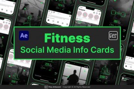 Fitness Social Media Info Cards For After Effects 50360068
