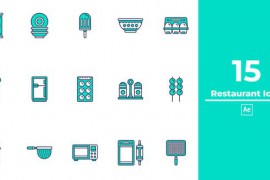 Restaurant Icon After Effects 50044661