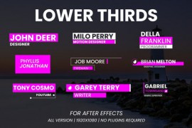 Lower Thirds | AE 50630429