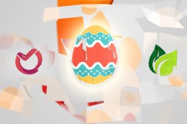 Easter Folding Logo 44690089