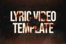 Free Download:Burning Text Lyric Video Template for After Effects 63839493