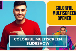 Multiscreen Slideshow | Split screen Opener | Dynamic Opener | Typography Intro MOGRT for Premier 