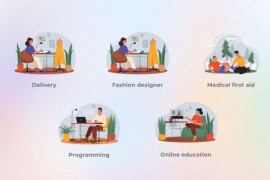 Different Types of Work and Activities - Flat Concepts 44510253
