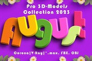 3DDD - 3DSky Pro 3D-Models Collection August Vol.1-4 2023 [Corona|V-Ray|*.max, FBX, OBJ]