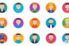 15 Colorful Job Avatars Pack 29796229