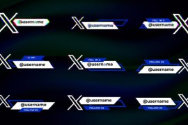 Twitter X Glitch Lower Thirds | After Effects 47371968
