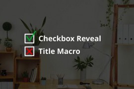 Checkbox Reveal Title | Davinci Resolve Macro 37576162