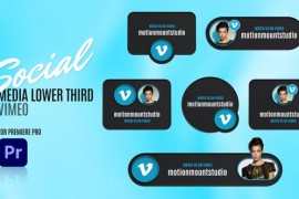 Social Media Lower Thirds Vimeo - Premiere Pro 48886233