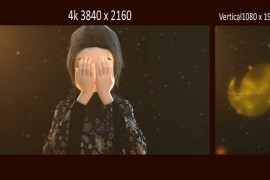 Ramadan Greeting Lady 44501651