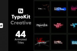 Typo Kit Creative Titles for After Effects 44526484