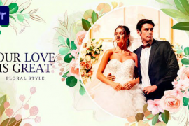 Floral Wedding Slideshow | mogrt 52469934