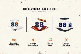 Merry Christmas Gift box 49423262