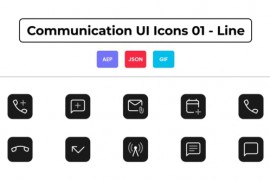Communication UI Icons 01 - Line 44836804