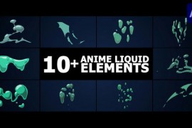 Anime Liquid Elements | After Effects 50287364