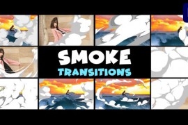 Seamless Cartoon Smoke Transitions | Premiere Pro MOGRT 43752970