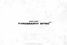 Typography Intro 2.0 50606983