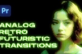 Analog Retro Futuristic Transitions | Premiere Pro 47596841