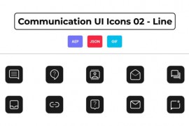 Communication UI Icons 02 - Line 44836840