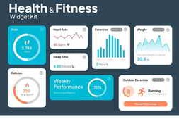 Free Download:Health & Fitness UI Kit 59598360