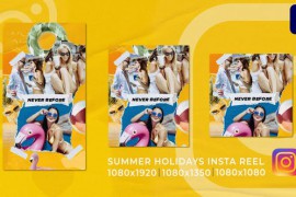 Summer Holidays Travel Funky Vertica Instagram Opener 51951915