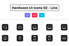 Hardware UI Icons 02 - Line 44837028