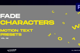 Characters Motion Text: Fade Vol. 02 for Premiere Pro 45890217