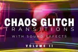 Chaos Glitch Transitions v2 Pack: 20 Dynamic Effects with Unique Sound for Premiere Pro 44760264