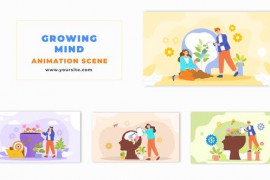 Self Improvement Flat Character Design Animation Scene 48571521
