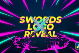 Swords Fight Gaming Logo Reveal 43488311