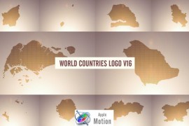 World Countries Logo & Titles V16 - Apple Motion 43859911