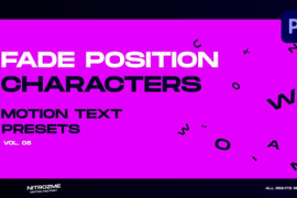 Characters Motion Text: Fade Position Vol. 05 for Premiere Pro 45890304