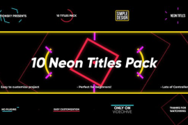 10 Neon Titles Pack | Premiere Pro 50015534