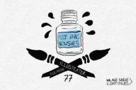 CreativeMarket – Dry Ink Brushes for Adobe Illustrator 69323